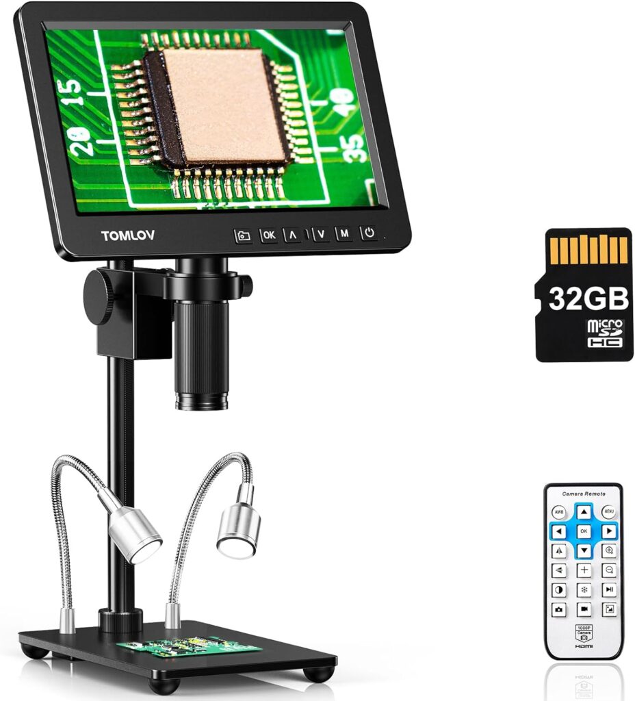 TOMLOV DM4 Coin Microscope 1000X with 4.3